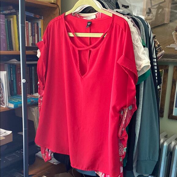SHEIN Tops - Shein Women's Red Blouse